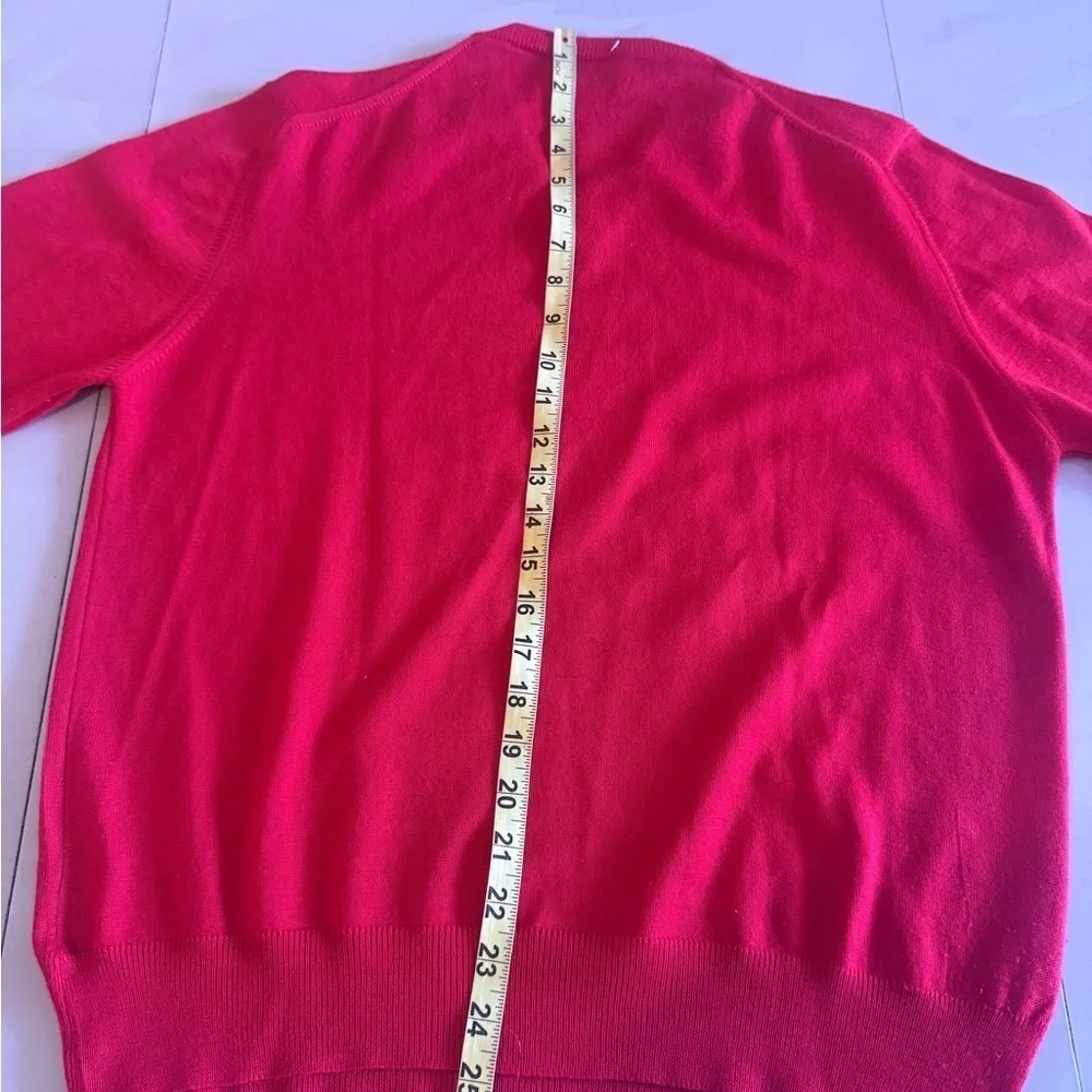 Sweater for Men imported exclusively from italy At Alexander red 100% wool red L